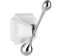 Одинарный крючок Elghansa круглый HRM-900-White/Chrome