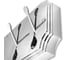Панель Elghansa пластик с 5 плоскими крючками HRM-670-Chrome 3