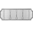 Панель Elghansa пластик с 5 плоскими крючками HRM-670-Chrome 8