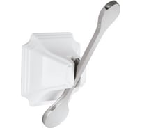 Одинарный крючок Elghansa плоский HRM-700-White/Chrome