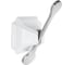 Одинарный крючок Elghansa плоский HRM-700-White/Chrome 1