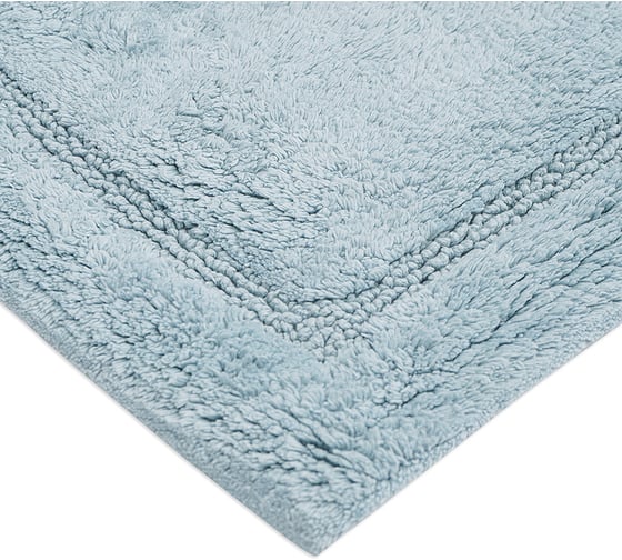 Коврик для ванной Tkano Essential из хлопка, ворсовый, голубого цвета, 50x80 см TK23-BM0007