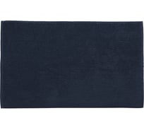 Коврик для ванной Tkano Essential ворсовый, из чесаного хлопка, темно-синего цвета, 50x80 см TK20-BM0002