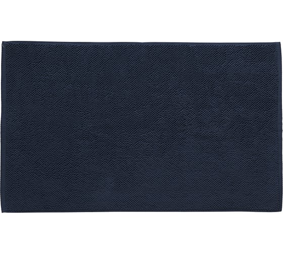 Коврик для ванной Tkano Essential ворсовый, из чесаного хлопка, темно-синего цвета, 50x80 см TK20-BM0002 1
