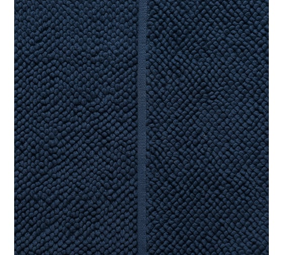 Коврик для ванной Tkano Essential ворсовый, из чесаного хлопка, темно-синего цвета, 50x80 см TK20-BM0002