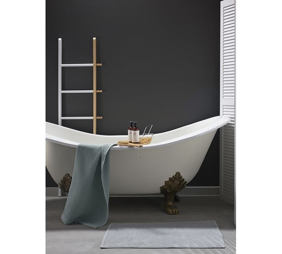 Коврик для ванной Tkano Essential фактурный, светло-серого цвета, 50x80 см TK23-BM0002