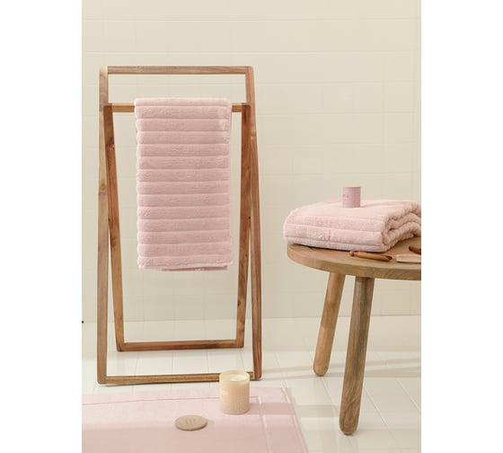 Коврик для ванной Tkano Essential цвета пыльной розы, 50x80 см TK21-BM0001
