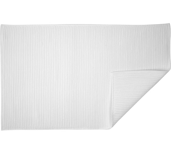 Коврик для ванной Tkano Essential фактурный, белого цвета, 50x80 см TK23-BM0001