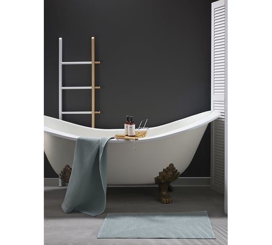 Коврик для ванной Tkano Essential фактурный, цвета шалфея, 50x80 см TK23-BM0003