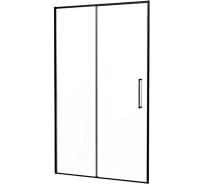 Душевая дверь IDDIS Slide черный алюминиевый профиль, 120х195 SLI6BS2i69