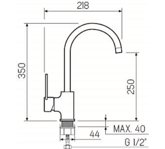 Смеситель для кухни РМС SL130-017F