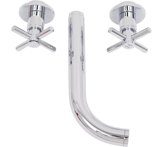 Смеситель для раковины Grohe Atrio New двухвентильный, на 3 отверстия, настенный монтаж 20164003