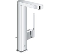 Однорычажный смеситель для раковины Grohe Plus со сливным гарнитуром, выдвижной излив 23843003