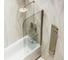 Шторка поворотная на монопетле MaybahGlass 1400х600 мм, толщина 6 мм, бесцветное + полотенцедержатель MGV-776-2 3