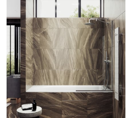 Шторка для ванны в узком профиле MaybahGlass MGV-131-5у