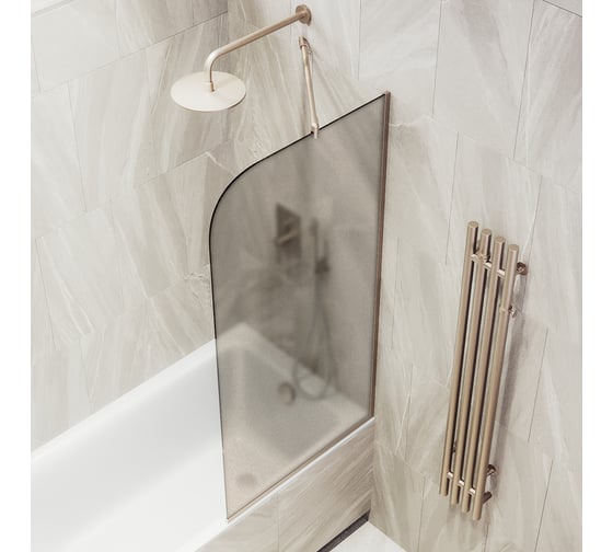 Шторка для ванны в узком профиле MaybahGlass MGV-125-2у