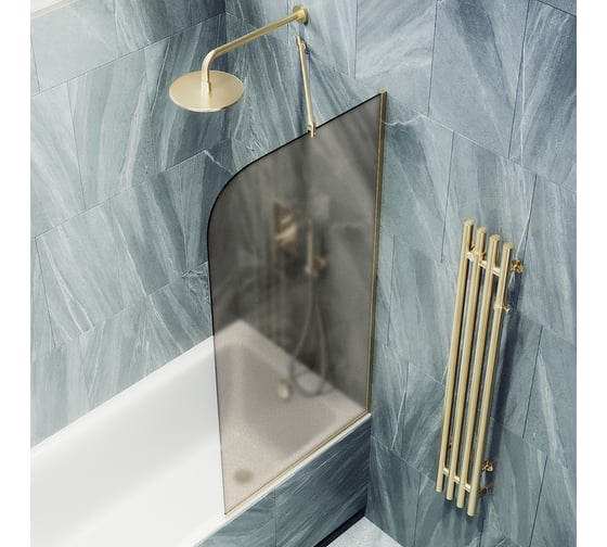 Шторка для ванны в узком профиле MaybahGlass MGV-138-3у