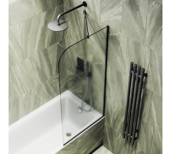 Шторка для ванны в узком профиле MaybahGlass MGV-132-6у