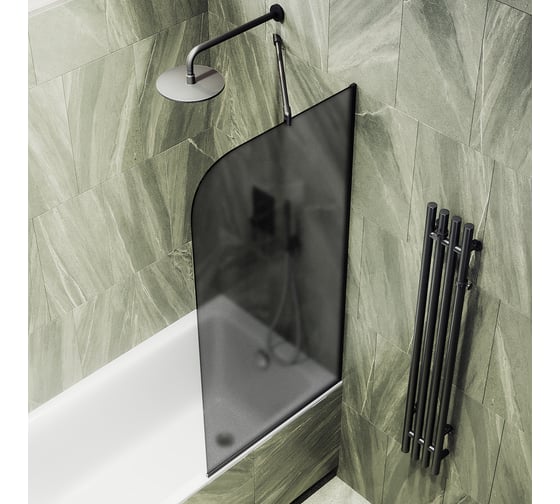 Шторка для ванны в узком профиле MaybahGlass MGV-129-6у