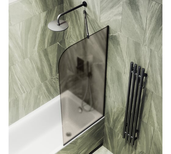 Шторка для ванны в узком профиле MaybahGlass MGV-136-6у