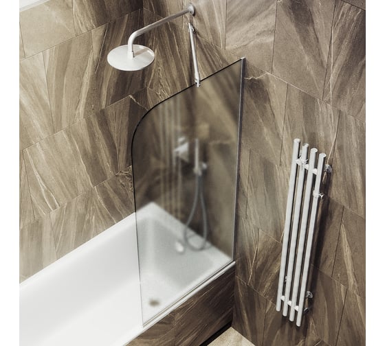 Шторка для ванны в узком профиле MaybahGlass MGV-132-5у