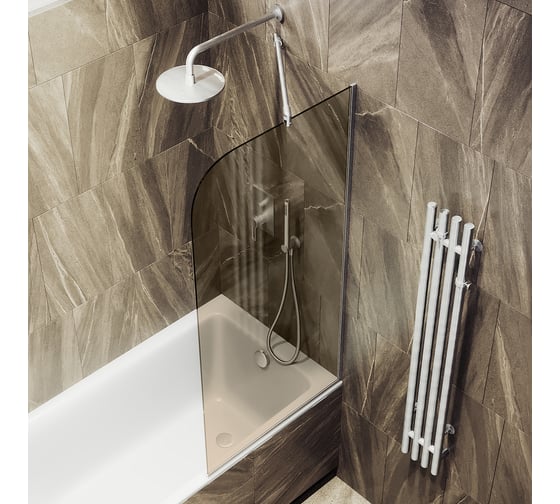 Шторка для ванны в узком профиле MaybahGlass MGV-139-5у