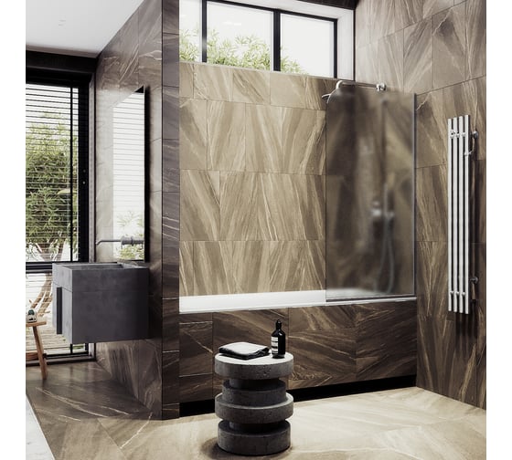 Шторка для ванны в узком профиле MaybahGlass MGV-137-5у