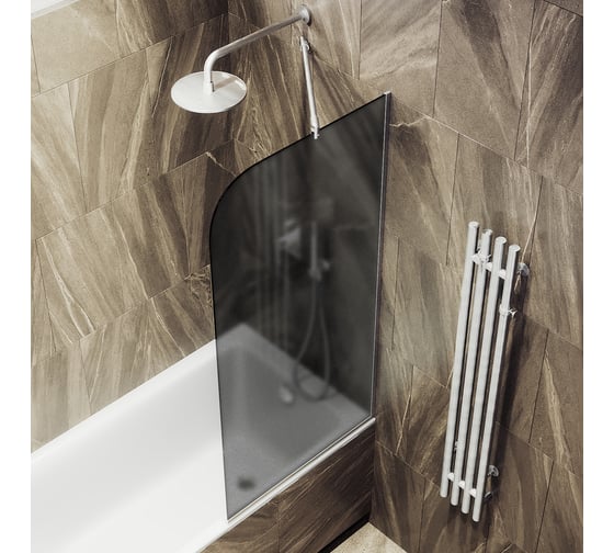 Шторка для ванны в узком профиле MaybahGlass MGV-129-5у