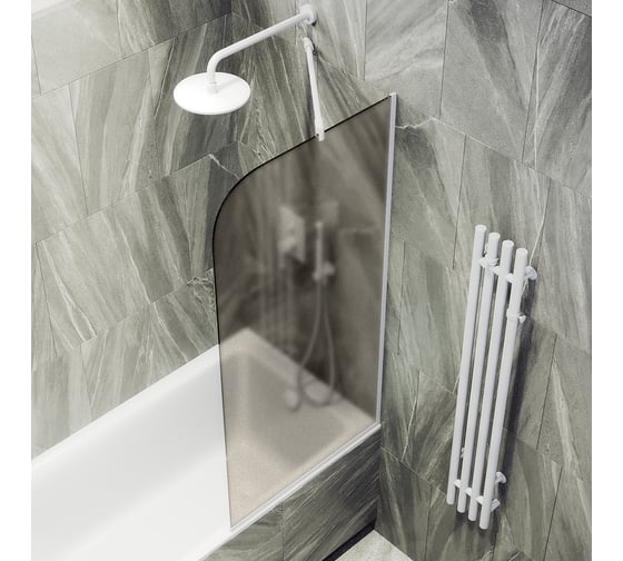 Шторка для ванны в узком профиле MaybahGlass MGV-148-1у