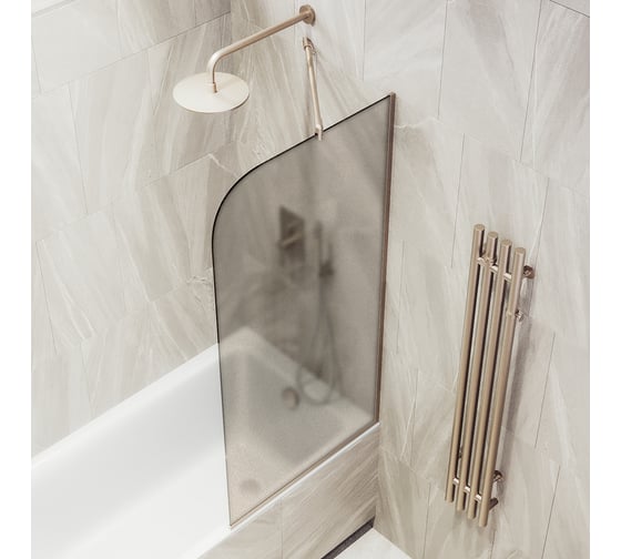 Шторка для ванны в узком профиле MaybahGlass MGV-148-2у