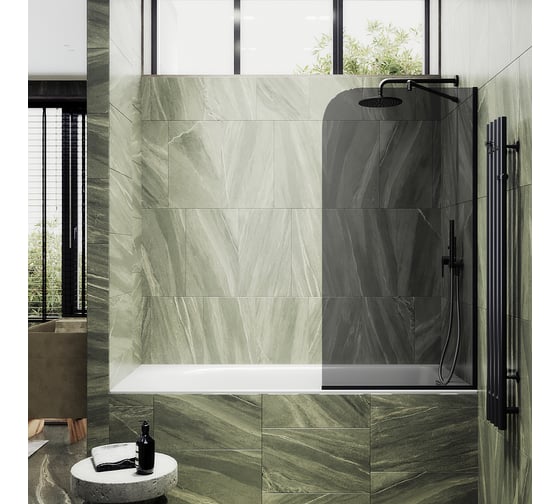 Шторка для ванны в узком профиле MaybahGlass MGV-252-6у