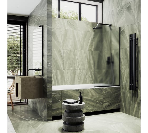 Шторка для ванны в узком профиле MaybahGlass MGV-143-6у