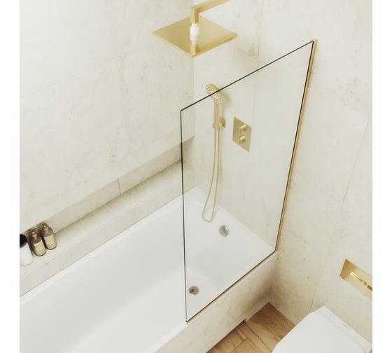 Шторка для ванны в узком профиле MaybahGlass MGV-248-3у