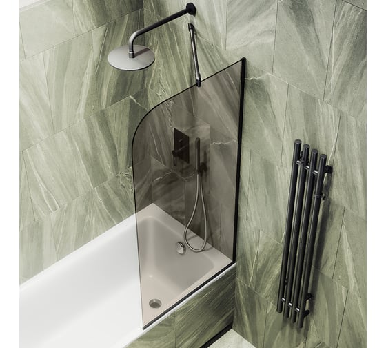 Шторка для ванны в узком профиле MaybahGlass MGV-151-6у