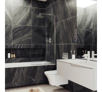 Шторка для ванны в узком профиле MaybahGlass MGV-253-5у