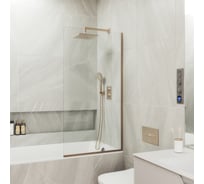 Шторка для ванны в узком профиле MaybahGlass MGV-62-2у