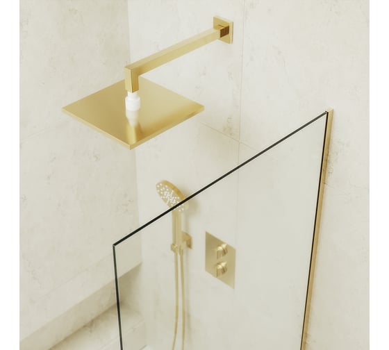 Шторка для ванны в узком профиле MaybahGlass MGV-61-3у