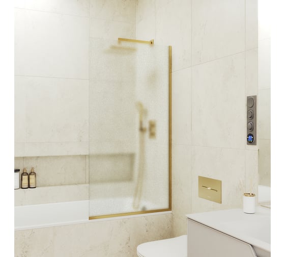 Шторка для ванны в узком профиле MaybahGlass MGV-253-3у 1