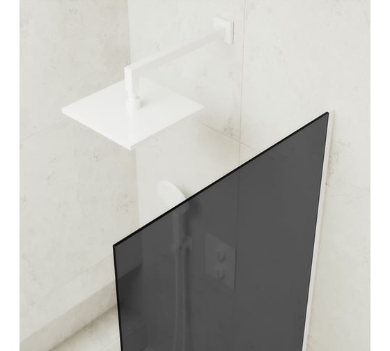 Шторка для ванны в узком профиле MaybahGlass MGV-252-1у
