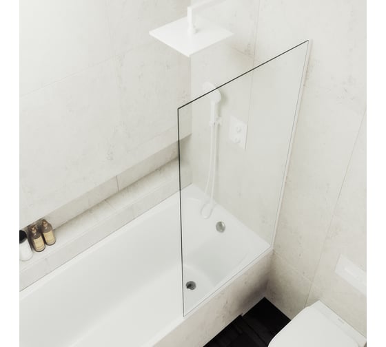 Шторка для ванны в узком профиле MaybahGlass MGV-59-1у