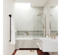 Шторка для ванны в узком профиле MaybahGlass MGV-59-2у