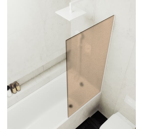 Шторка для ванны в узком профиле MaybahGlass MGV-249-1у