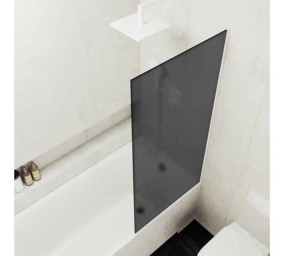 Шторка для ванны в узком профиле MaybahGlass MGV-84-1у