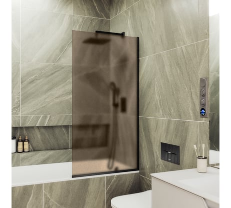 Шторка для ванны в узком профиле MaybahGlass MGV-73-6у