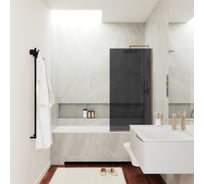 Шторка для ванны в узком профиле MaybahGlass MGV-80-2у