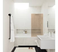 Шторка для ванны в узком профиле MaybahGlass MGV-75-1у