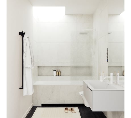 Шторка для ванны в узком профиле MaybahGlass MGV-92-1у