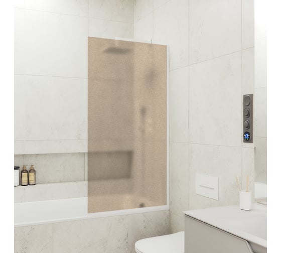 Шторка для ванны в узком профиле MaybahGlass MGV-76-1у