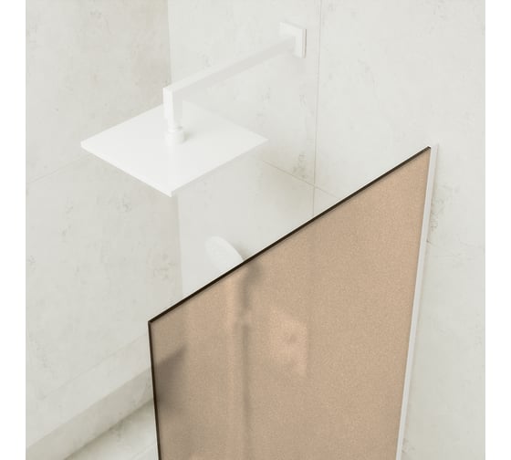 Шторка для ванны в узком профиле MaybahGlass MGV-76-1у