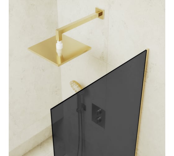 Шторка для ванны в узком профиле MaybahGlass MGV-79-3у